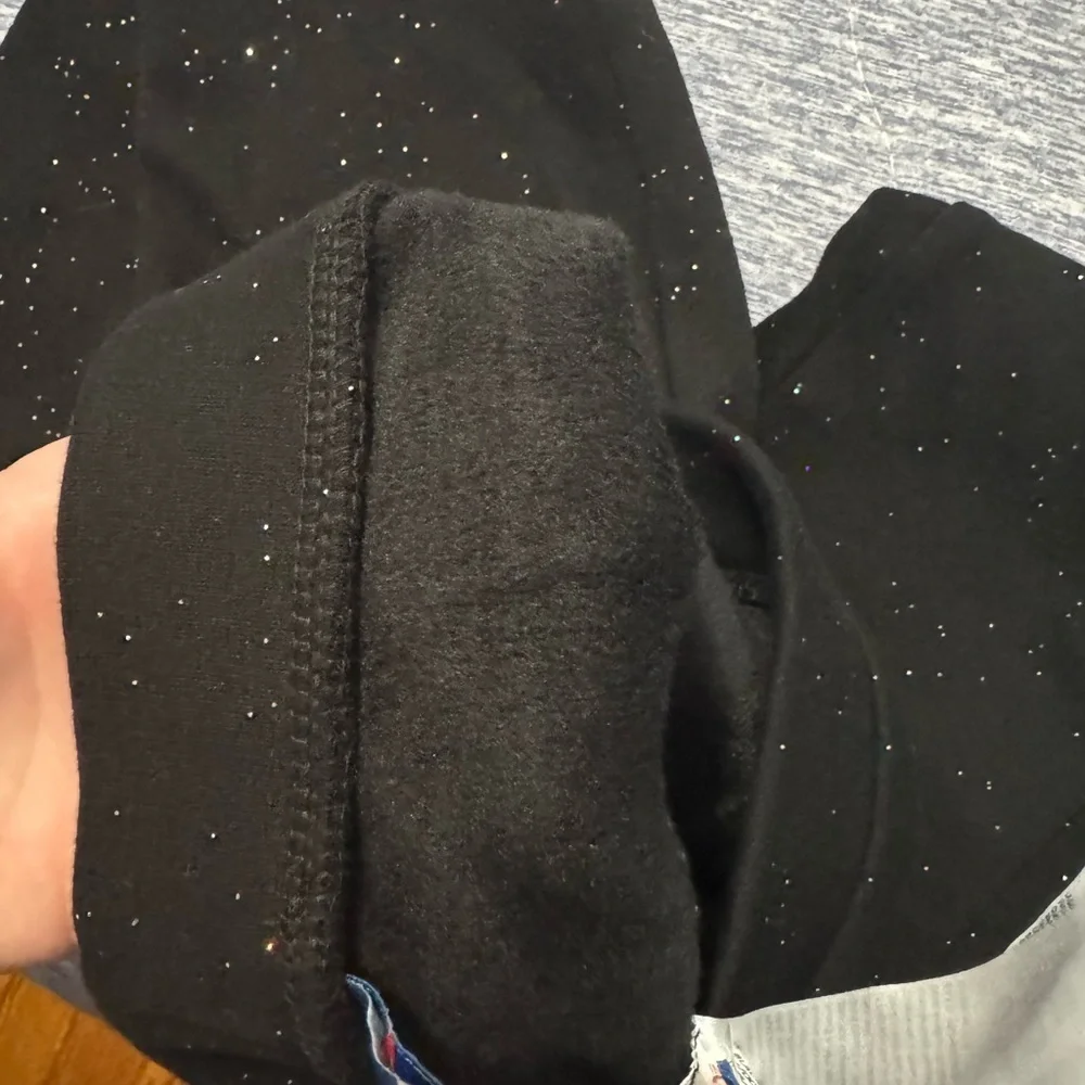 Girls Old Navy Black Speckled Cozy-Lined leggings and Therabouts PJ Pants